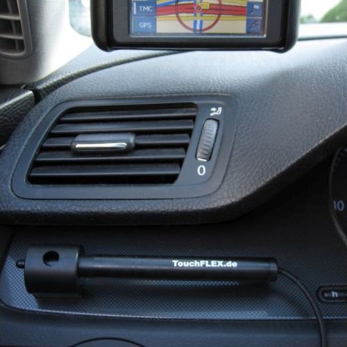 Touchstift mit ClickMOTION-Halter im Auto