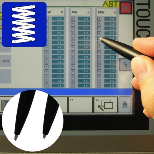 Touchpen mit gefederter Spitze